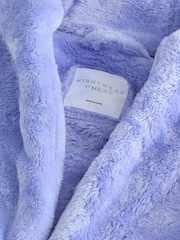 Blue Soft Touch Fleece Dressing Gown (9mths-16yrs) - Image 7 of 9