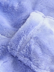 Blue Soft Touch Fleece Dressing Gown (9mths-16yrs) - Image 9 of 9