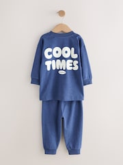 Blau / Grau Slogan - Relaxed Fit Pyjamas im 3er-Pack (9 Monate bis 10 Jahre) - Bild 5 von 7