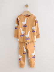 Blue/Brown Animal Snuggle Pyjamas 3 Pack (9mths-8yrs) - Image 7 of 12