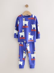 Blue/Brown Animal Snuggle Pyjamas 3 Pack (9mths-8yrs) - Image 8 of 12