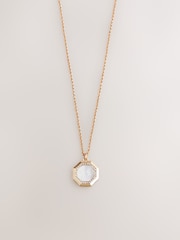 Tonalité d'or - Mother Of Pearl Octagon Necklace - Image 1 de 3