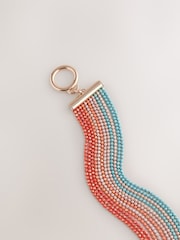 Multicoloured Ball Chain Multirow Bracelet - Image 3 of 3