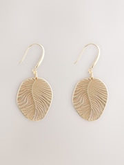 Gold Tone Filigree Drop Earrings - Image 1 of 3
