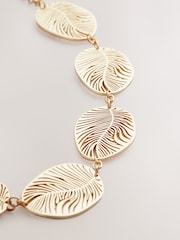 Gold Tone Filigree Collar Necklace - Image 2 of 3