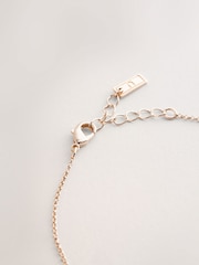 Gold Tone Pave Heart Anklet - Image 3 of 3