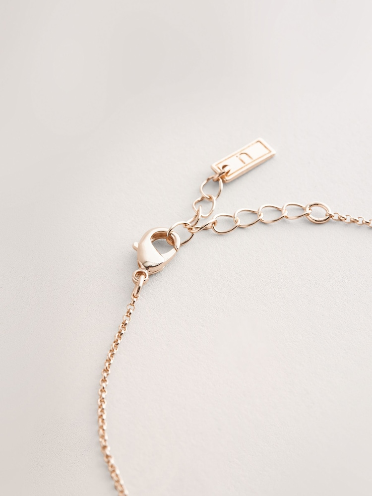 Gold Tone Pave Heart Anklet - Image 3 of 3