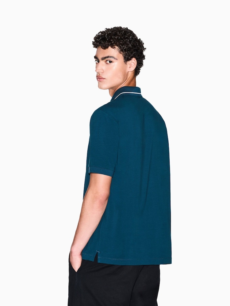 Armani Exchange Regular Fit Logo Polo Shirt - Image 2 of 2