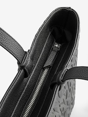 Armani Exchange Logo Black Tote Bag - Image 4 of 4