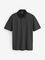 Armani Exchange Regular Fit Logo Black Polo Shirt - Image 1 of 1