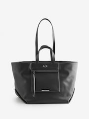 Armani Exchange Logo Black Tote Bag - Image 1 of 5