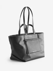 Armani Exchange Logo Black Tote Bag - Image 2 of 5