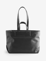 Armani Exchange Logo Black Tote Bag - Image 3 of 5