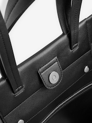 Armani Exchange Logo Black Tote Bag - Image 4 of 5