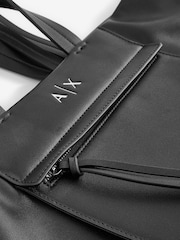 Armani Exchange Logo Black Tote Bag - Image 5 of 5