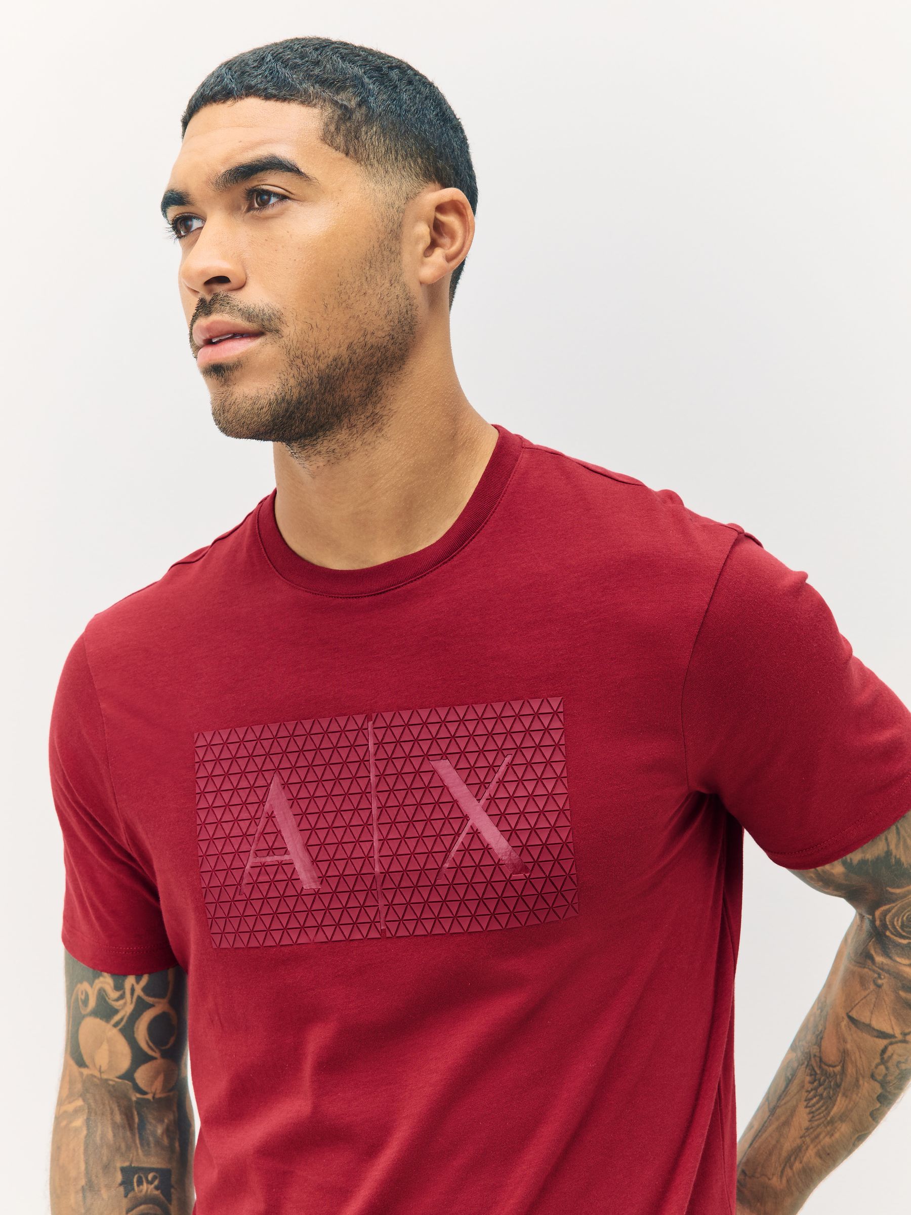 Buy Armani Exchange Red Regular Fit Logo T-Shirt from Next USA