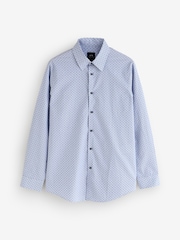 Armani Exchange Regular Fit White Logo Shirt - Image 1 of 2