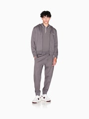 Armani Exchange Regular Fit Grey Logo Polo Shirt - Image 1 of 1