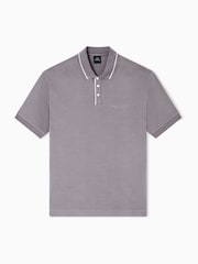 Armani Exchange Regular Fit Grey Logo Polo Shirt - Bild 5 von 5