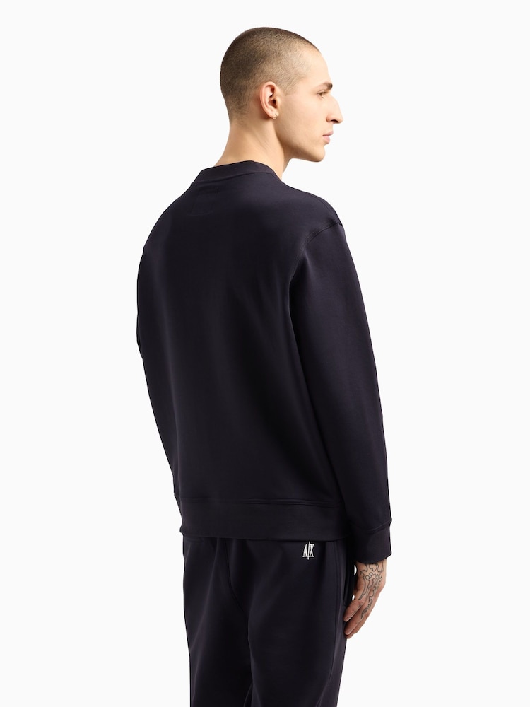Armani Exchange Regular Fit Logo Sweat Top Jumper - Image 2 of 5