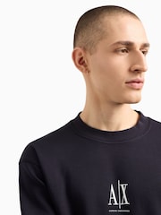 Armani Exchange Regular Fit Logo Sweat Top Jumper - Image 3 of 5