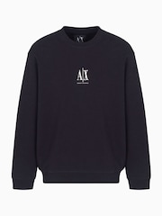 Armani Exchange Regular Fit Logo Sweat Top Jumper - Image 5 of 5