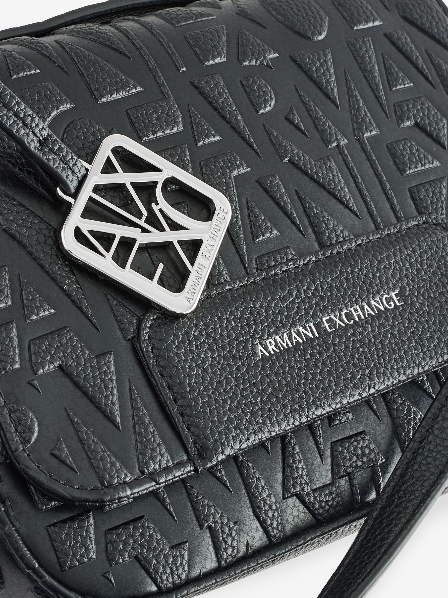 Buy Armani Exchange Black Logo Messenger Bag from Next USA