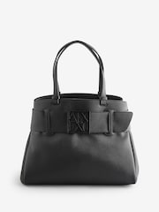 Armani Exchange Logo Black Tote Bag - Image 1 of 5