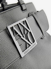 Armani Exchange Logo Black Tote Bag - Image 4 of 5
