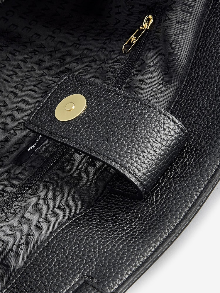 Armani Exchange Logo Black Tote Bag - Image 5 of 5