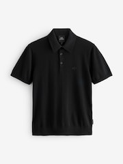 Armani Exchange Regular Fit Logo Knitted Polo Shirt - Image 1 of 5