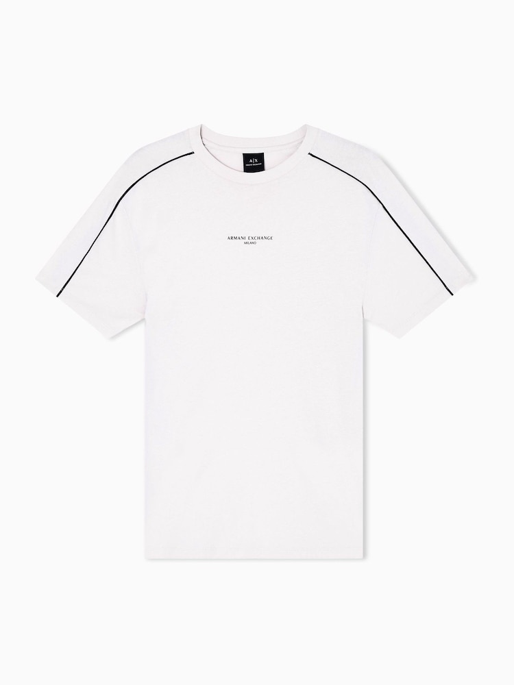 Armani Exchange Regular Fit Grey Logo T-Shirt - Image 2 of 2