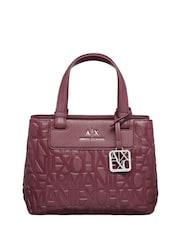 Armani Exchange Logo Black Tote Bag - Imagen 1 de 6