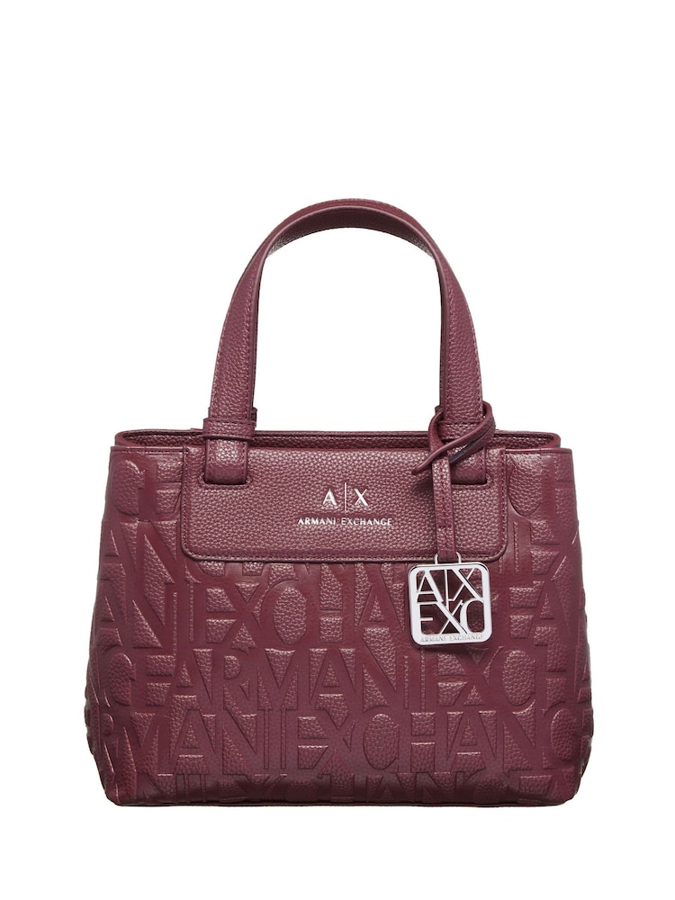 Armani Exchange Logo Black Tote Bag - Imagen 1 de 6