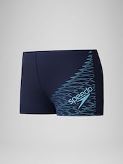 Speedo Blue Medley Logo Aquashort Swim Shorts - Image 4 of 4