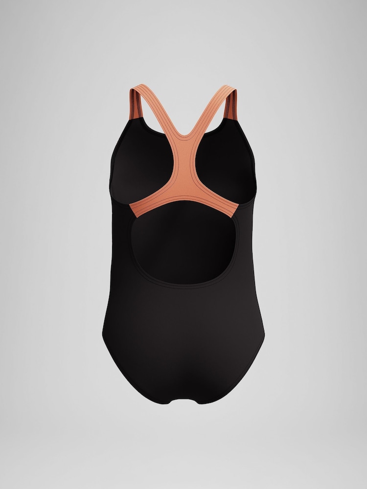 Speedo Black Medley Logo Medalist Swimsuit - Image 2 of 4