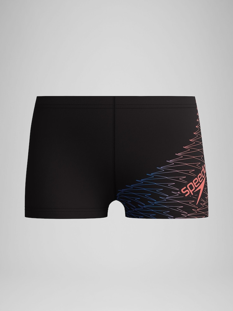 Speedo Black Medley Logo Aqua Swim Shorts - Image 1 of 3
