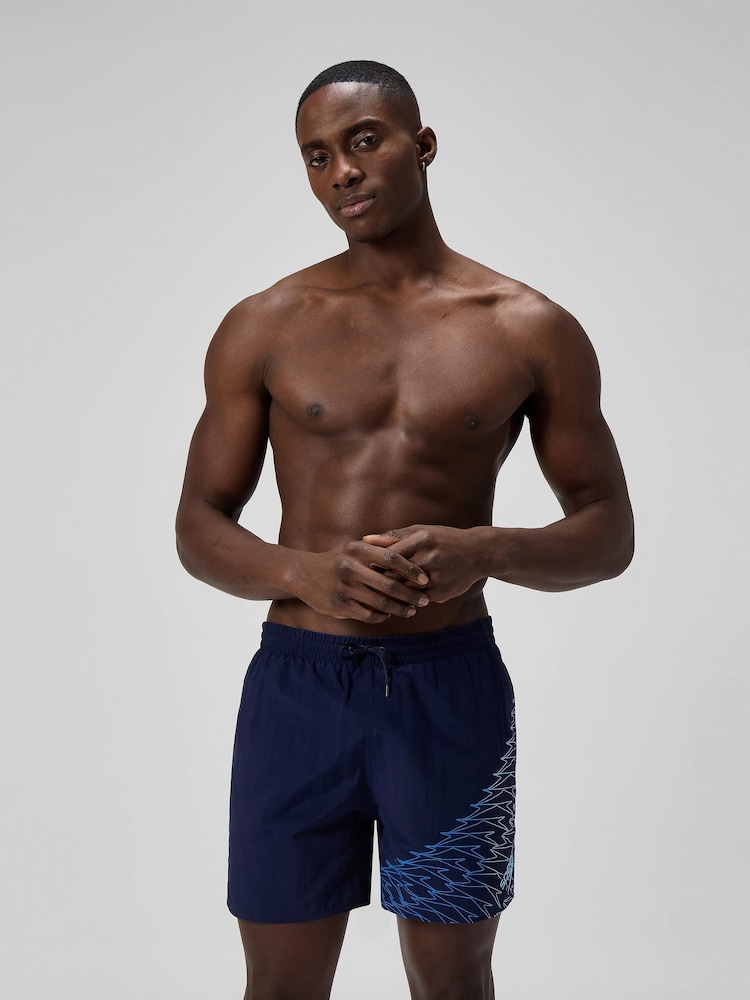 Speedo Blue Medley Logo 16" Water Shorts - Image 1 of 6