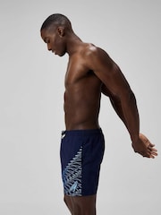 Speedo Blue Medley Logo 16" Water Shorts - Image 3 of 6