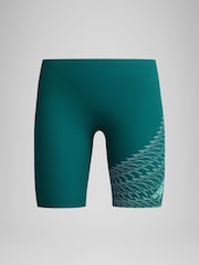 Speedo Green Medley Logo Jammer Swim Shorts - Image 1 of 4