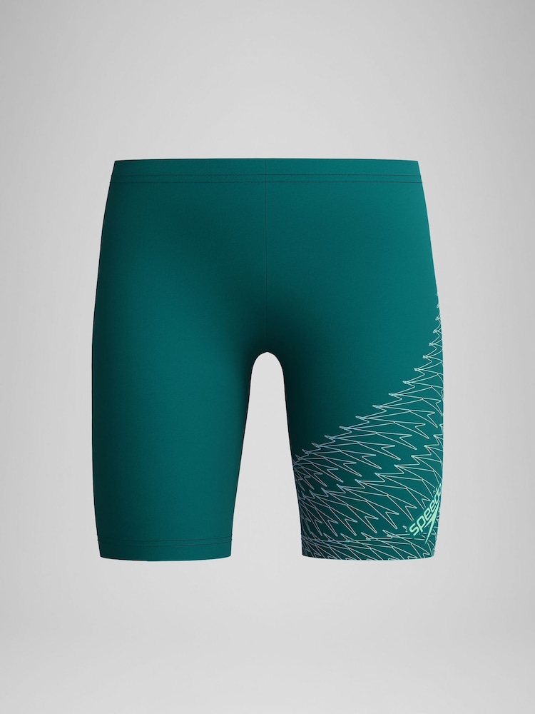 Speedo Green Medley Logo Jammer Swim Shorts - Image 1 of 4