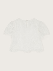 Monsoon Natural Anna Lace Bridesmaid Top - Image 1 of 3