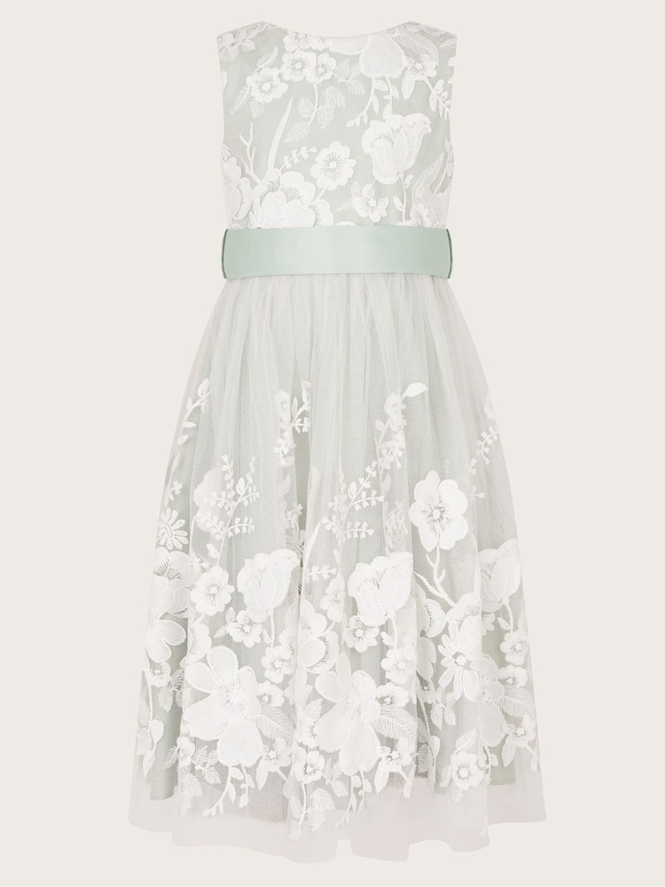 Monsoon Green Alicia Embroidered Lace Maxi Dress - Image 2 of 4