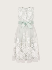 Monsoon Green Alicia Embroidered Lace Maxi Dress - Image 3 of 4