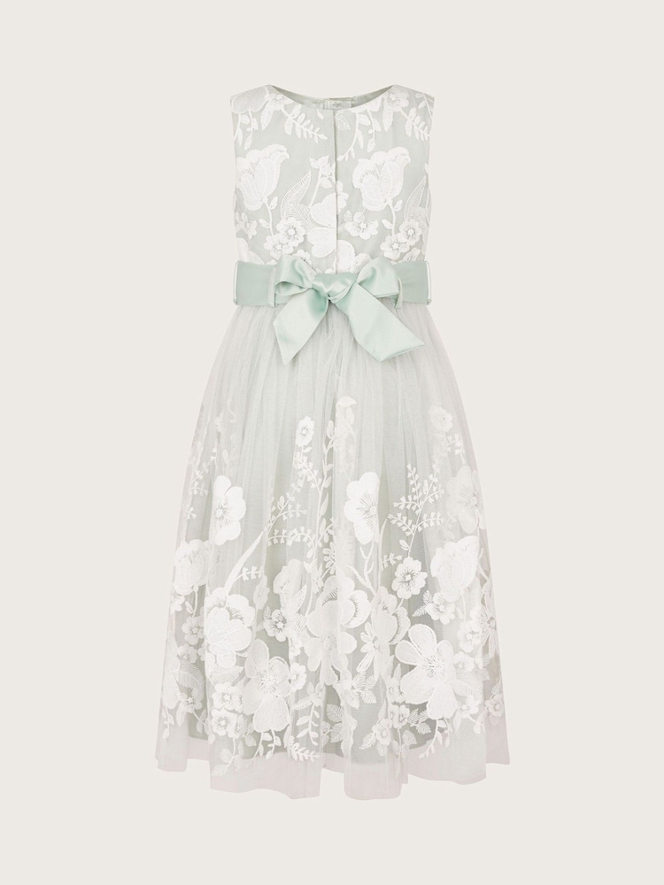 Monsoon Green Alicia Embroidered Lace Maxi Dress - Image 3 of 4