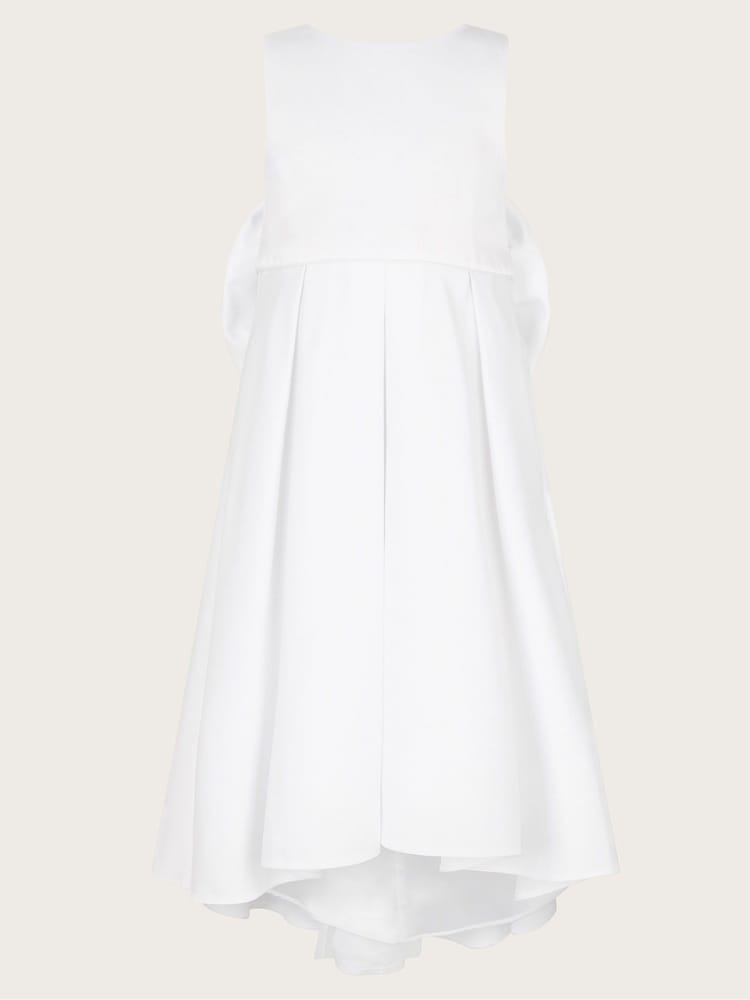 Monsoon White Oversized Sabrina Bow Communion Dress - Image 2 of 4