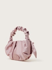 Monsoon Pink Mini Bow Satin Handbag - Image 2 of 4