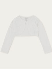 Monsoon White Emilia Lace Scallop Cardigan - Image 1 of 3