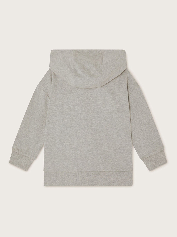 Monsoon Grey Dinosaur Print Hoodie - Image 3 of 4