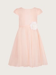 Monsoon Pink Rossy Shimmer Bridesmaid Dress - Image 1 of 3